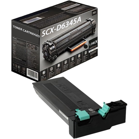 SCX-D6345A Toner Cartridges Compatible for Samsung SCX-6345N Printers, Includes Chip, High Yield 21000 Pages,Reliable Performance (Black)