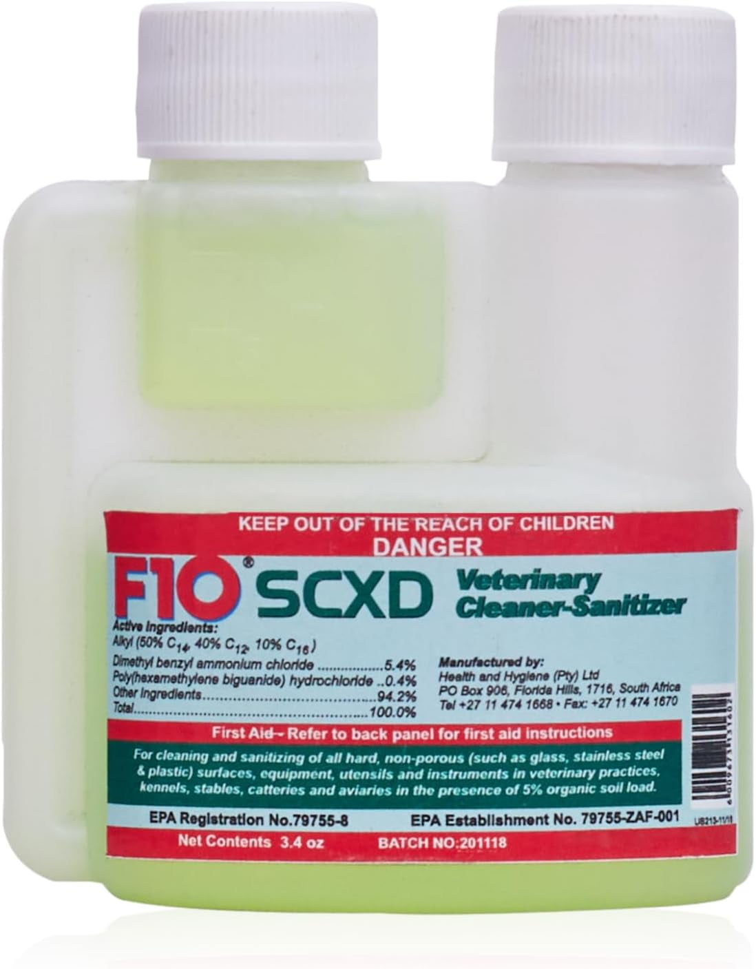 SCXD Concentrated Veterinary Disinfectant & Cleaner With Soap For Kennels, Litter Box, Cage