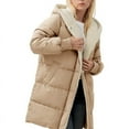 thumbnail image 1 of SCY Womens Winter Warm Coats Sherpa Fleece Lined Long Hooded Puffer Jacket, 1 of 4