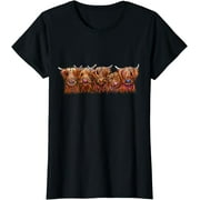 SCoTTISH HiGHLaND CoWS ' The HaiRY BuNCH oF Coos ' T-Shirt