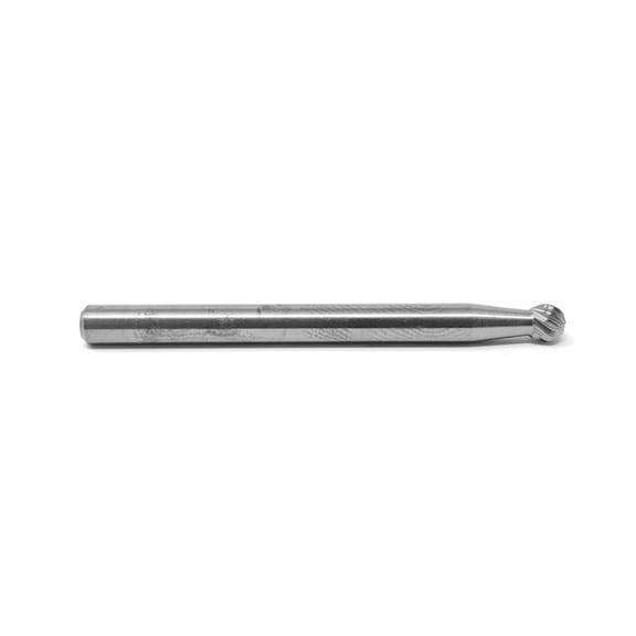 Helongco Single Cut 1/8" Solid Carbide Burr Bit, 1/8" Shank