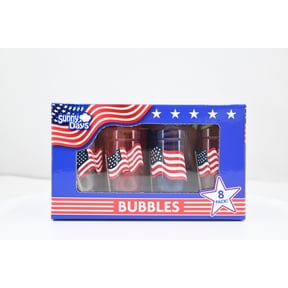 Sunny Days 8-Pack Patriotic Americana Bubbles with U.S. Flag Design, 4oz