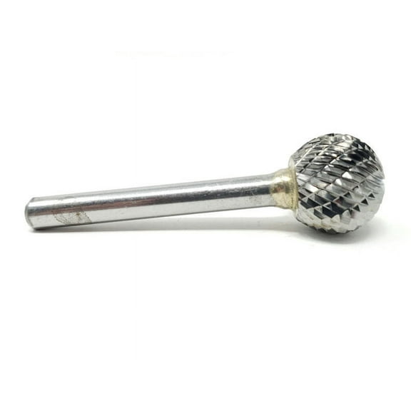 HELONGCO Double Cut Ball Shape 3/4" Carbide Burr Bit, SD7D