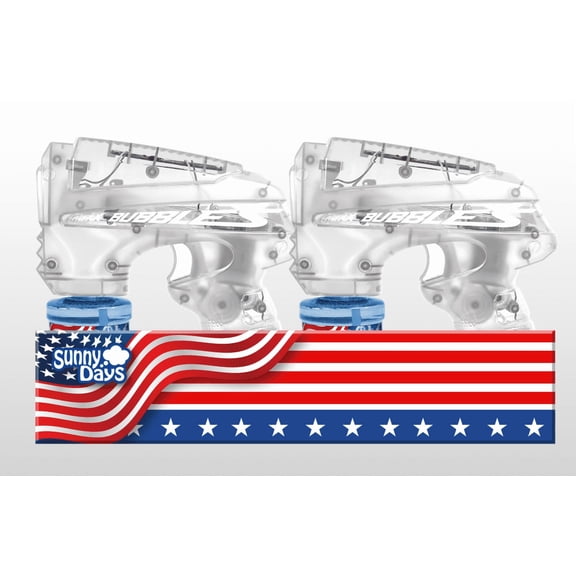 Maxx Bubbles Light up Bubble Blaster - White, 4oz Solution, Children Ages 3+