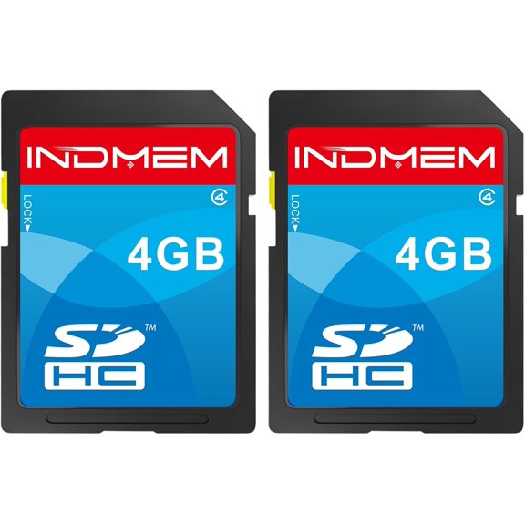 SD Card 4GB SDHC Class 4 Flash Memory Card 4 GB Digital Camera Cards 2 Packs