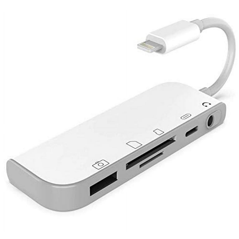  3 Port USB C Hub,SD Memory Card Reader All in One Splitter TF  SD Card Reader Plug and Play Easy Access USB Splitter High Speed  Transmission(White) : Electronics