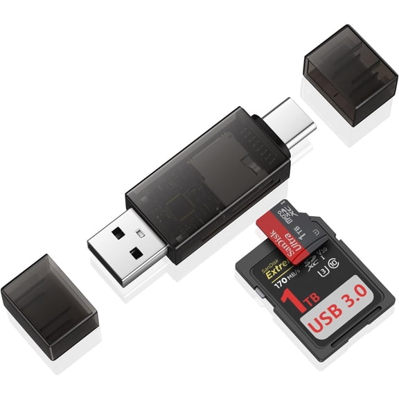 SD Card Reader C,Dual Slots 3.0 Type C to SD Card ,Memory Card Reader for MicroSD,SDHC,SDXC,Compatible with 17 16,Laptop,PC, /Air, , S25 A17