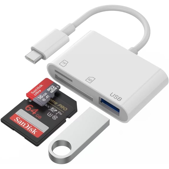 SD Card Reader C to SD,Dual Slots with Camera for Digital Camera, 15-17, , , , , Laptop