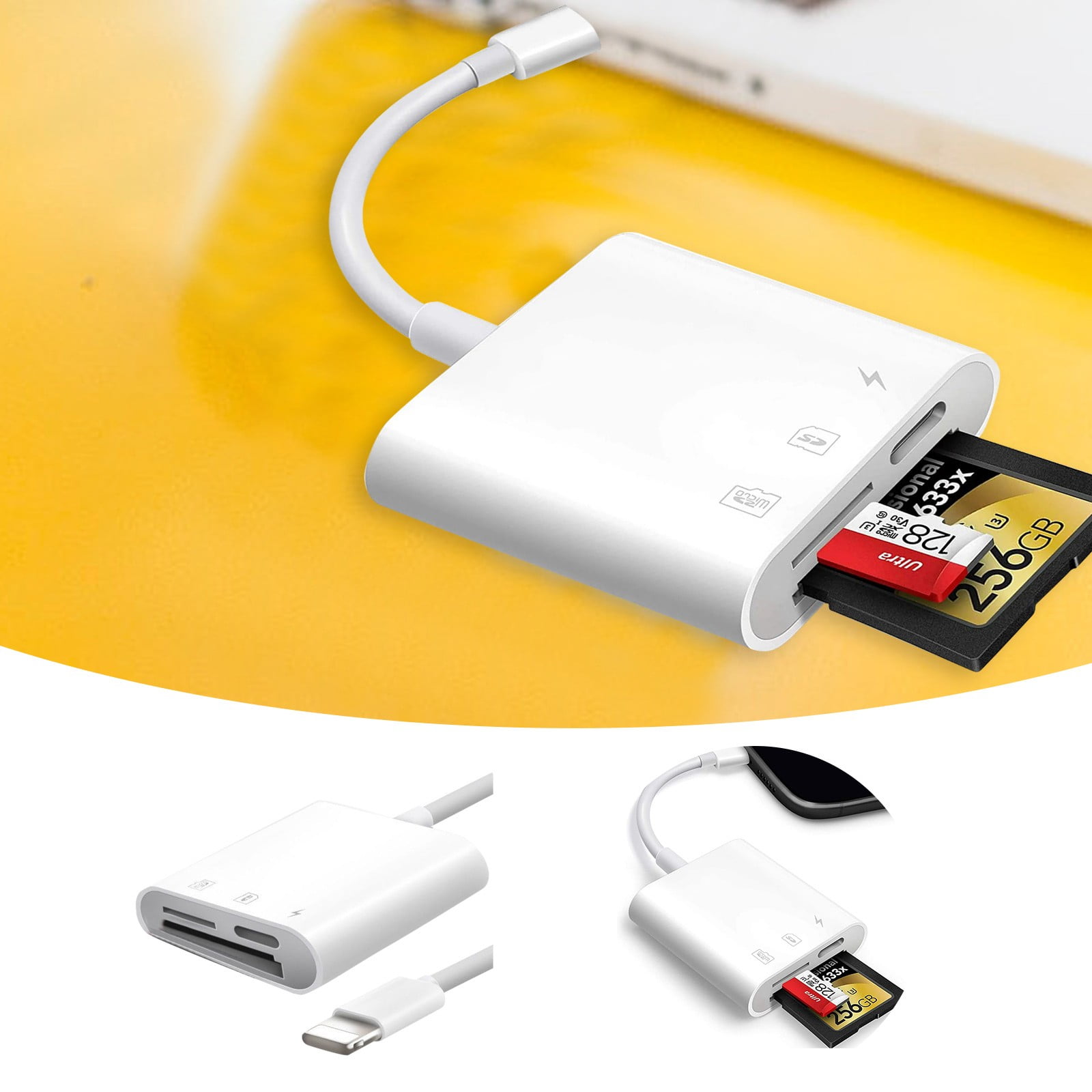 SD Card Reader For Game Camera Reader Viewer SLR Cameras SD Reader With Dual Slot Photography