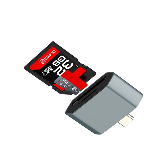 SD Card Reader for IPhone16 15 Pro Adapter USB C to Micro SD Camera TF Memory for Apple Android Macbook for iPad Computer Compatible for Samsung Transfer Laptop Flash Accessorie Converter Compact