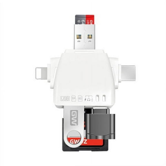 SD Card Reader for Phone Pad - USB C USB3.0 Multi Card Reader for SD/TF Card+USB OTG+Type C Audio Adapter/Charging Digital Camera Card Adapter for Phone15/14/13/12,Samsung,PC Plug & Play