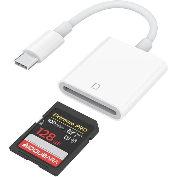 SD Card Reader USB C for iPhone 17/16/15 Series, Memory Card Reader, Digital Camera Adapter Compatible with iPad, Mac, MacBook Pro/Air, Kodak Pixpro and More Type C Devices
