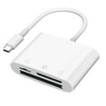thumbnail image 1 of SD Card Reader for Phone/Laptop/, Three Card Slots Reader Supports SD TF Card, Digital Camera Viewer Plug and Play, 1 of 7