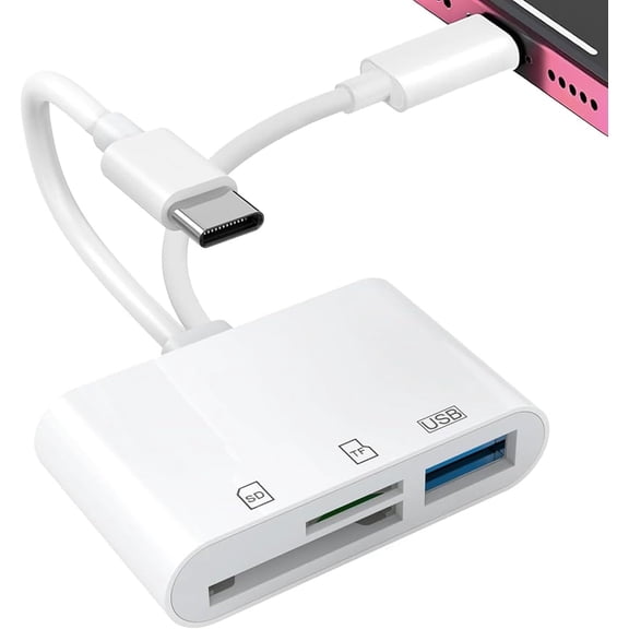 SD Card Reader for iPhone, iPad, Memory Card Readers for Camera Adapter