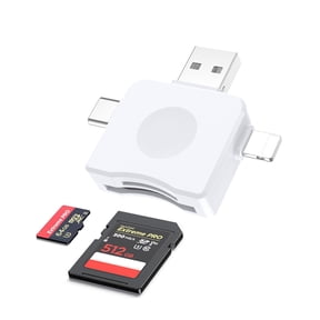 SD Card Reader for iPhone, 3 in 1 USB C/USB A - Memory Card to Micro SD TF Card Reader for iPhone, Adapter for iPhone 15/16 Pro Max/Mac/iPad/MacBook Pro/Air Android Phone Tablet