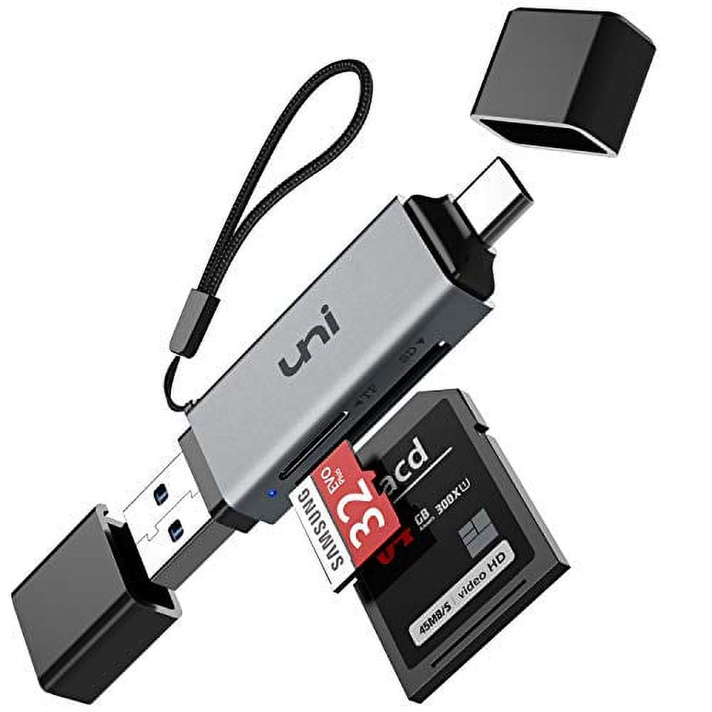 Wavlink SD Card Reader, 2-in-1 USB C+USB3.0 Micro SD Memory Card
