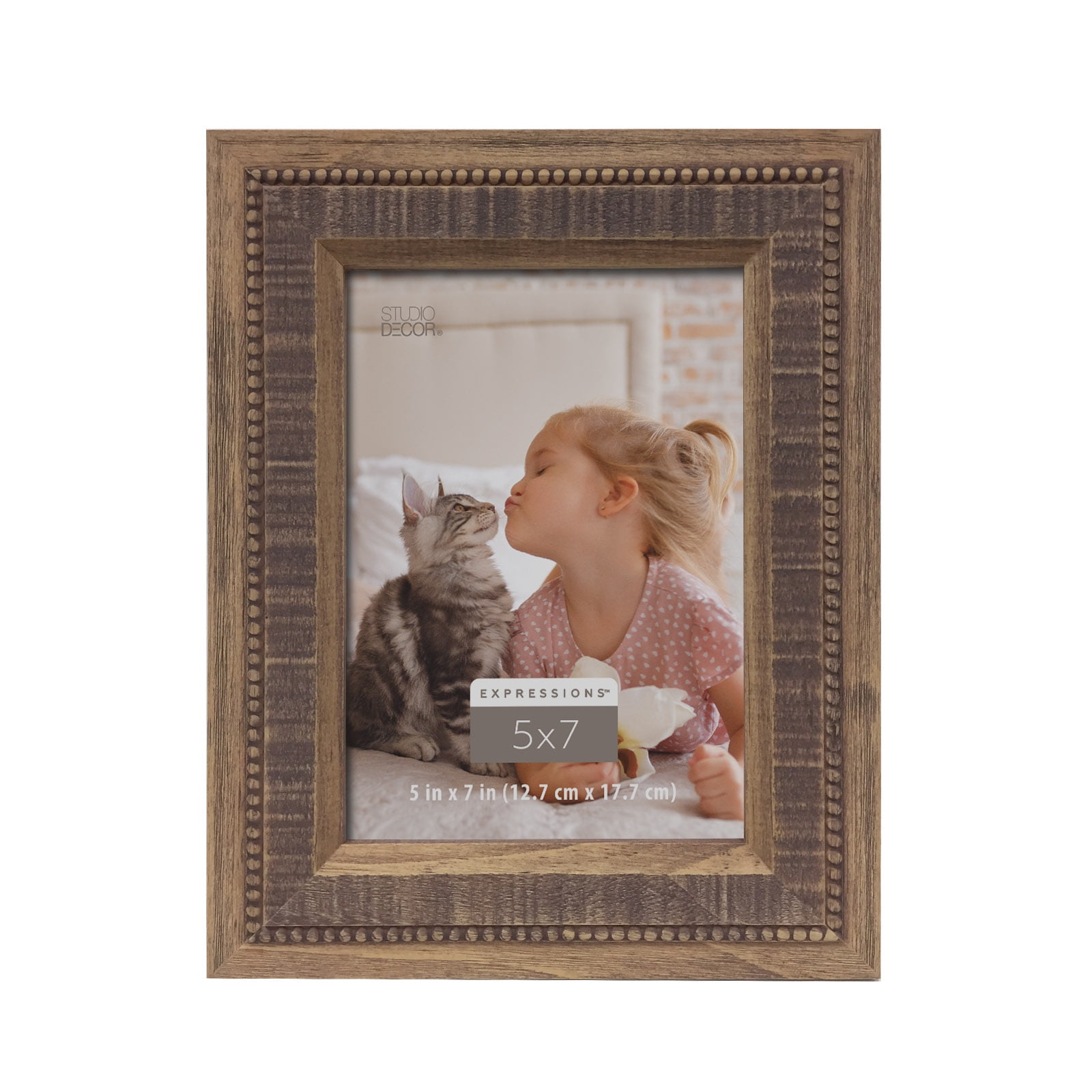 Natural Wood 5x7 Rustic Wall Frame