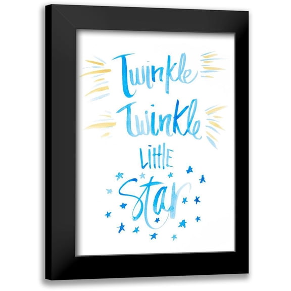 SD Graphics Studio 11x14 Black Modern Framed Museum Art Print Titled - Twinkle Little Star