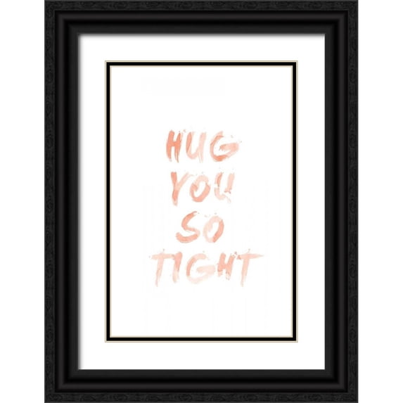 SD Graphics Studio 11x14 Black Ornate Wood Framed with Double Matting Museum Art Print Titled - Love II