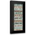 thumbnail image 1 of SD Graphics Studio 11x24 Black Modern Framed Museum Art Print Titled - He is my Rock, 1 of 5
