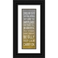 thumbnail image 1 of SD Graphics Studio 11x24 Black Ornate Wood Framed with Double Matting Museum Art Print Titled - Dream Big, 1 of 4