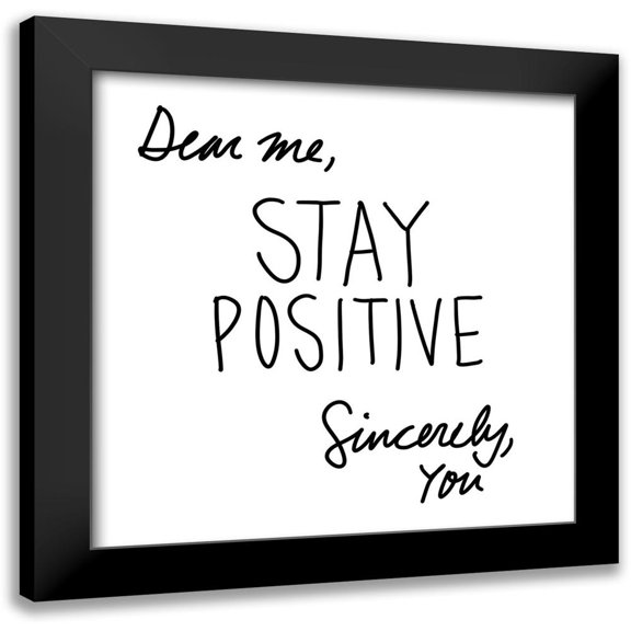 SD Graphics Studio 12x12 Black Modern Framed Museum Art Print Titled - Dear Me