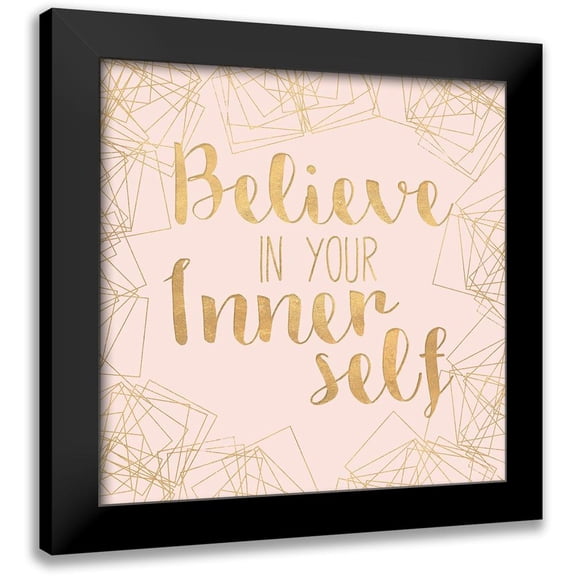 SD Graphics Studio 12x12 Black Modern Framed Museum Art Print Titled - Fractal Inspiration II