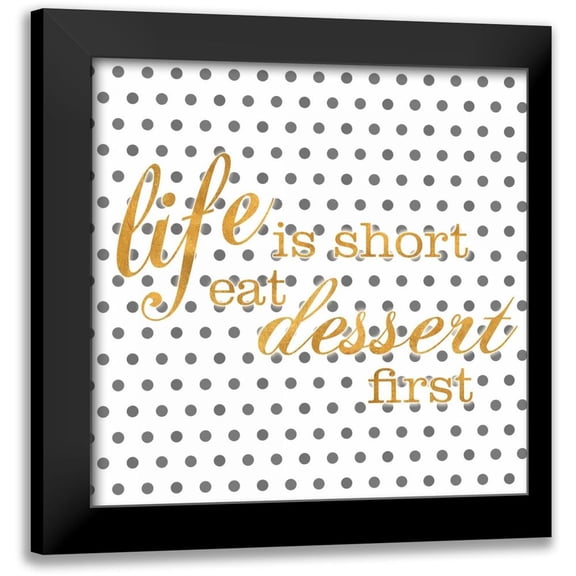 SD Graphics Studio 12x12 Black Modern Framed Museum Art Print Titled - Life Square I