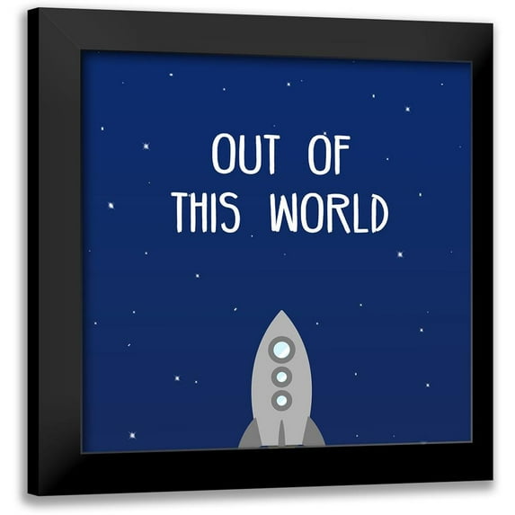 SD Graphics Studio 12x12 Black Modern Framed Museum Art Print Titled - Rocket Launch III