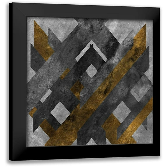 SD Graphics Studio 12x12 Black Modern Framed Museum Art Print Titled - Rough Diamond