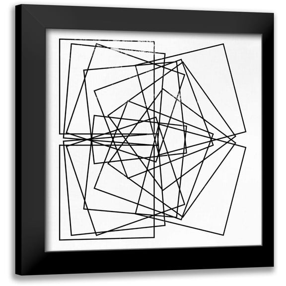 SD Graphics Studio 12x12 Black Modern Framed Museum Art Print Titled - Square Repeat