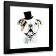 thumbnail image 1 of SD Graphics Studio 12x12 Black Modern Framed Museum Art Print Titled - Top Hat Dog, 1 of 5