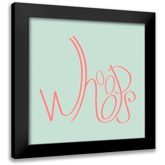 SD Graphics Studio 12x12 Black Modern Framed Museum Art Print Titled - Whoops