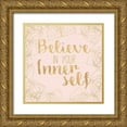 thumbnail image 1 of SD Graphics Studio 12x12 Gold Ornate Wood Framed with Double Matting Museum Art Print Titled - Fractal Inspiration II, 1 of 4