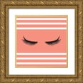 thumbnail image 1 of SD Graphics Studio 12x12 Gold Ornate Wood Framed with Double Matting Museum Art Print Titled - Lashes, 1 of 4