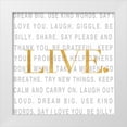 thumbnail image 1 of SD Graphics Studio 12x12 White Modern Wood Framed Museum Art Print Titled - Gold Love and Life II, 1 of 4