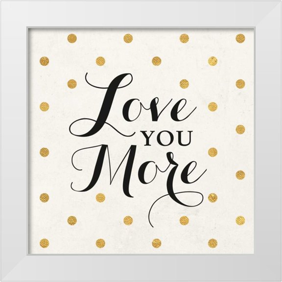 SD Graphics Studio 12x12 White Modern Wood Framed Museum Art Print Titled - Love Words Black I
