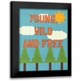 thumbnail image 1 of SD Graphics Studio 12x14 Black Modern Framed Museum Art Print Titled - Young Mountains I, 1 of 5