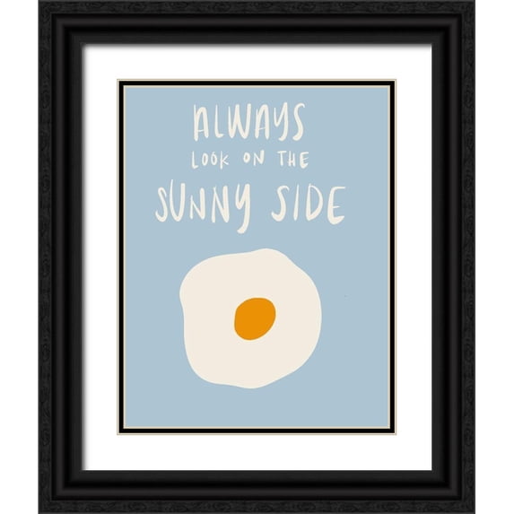 SD Graphics Studio 12x14 Black Ornate Wood Framed with Double Matting Museum Art Print Titled - Always Look On The Sunny Side