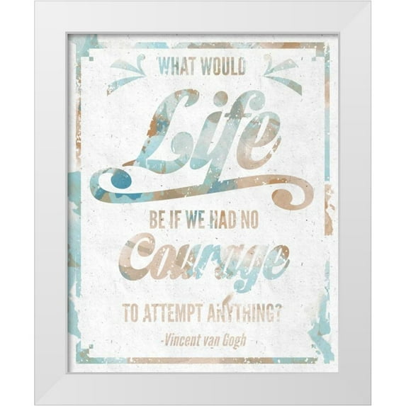 SD Graphics Studio 12x14 White Modern Wood Framed Museum Art Print Titled - Never Fail II