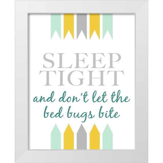 SD Graphics Studio 12x14 White Modern Wood Framed Museum Art Print Titled - Woodsy Whimsy Sleep I