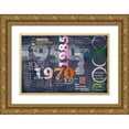 thumbnail image 1 of SD Graphics Studio 14x11 Gold Ornate Wood Framed with Double Matting Museum Art Print Titled - Quotation Timeline, 1 of 4