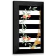 thumbnail image 1 of SD Graphics Studio 14x24 Black Modern Framed Museum Art Print Titled - Eiffel on Stripes Panel I, 1 of 5
