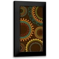 thumbnail image 1 of SD Graphics Studio 14x24 Black Modern Framed Museum Art Print Titled - New Suzani Panel II, 1 of 5