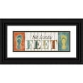 thumbnail image 1 of SD Graphics Studio 14x7 Black Ornate Wood Framed with Double Matting Museum Art Print Titled - No Sandy Feet, 1 of 4