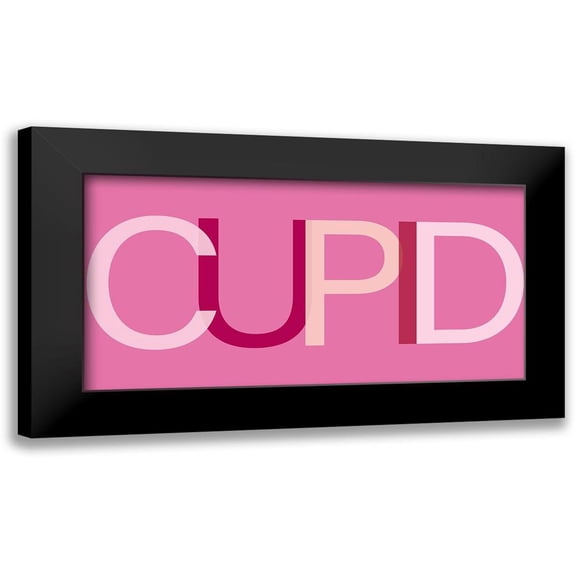 SD Graphics Studio 14x9 Black Modern Framed Museum Art Print Titled - Cupid