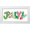 thumbnail image 1 of SD Graphics Studio 14x9 White Modern Wood Framed Museum Art Print Titled - Christmas Wrapped Jolly, 1 of 4