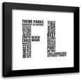 thumbnail image 1 of SD Graphics Studio 15x15 Black Modern Framed Museum Art Print Titled - FL Type, 1 of 5