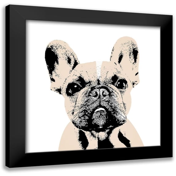 SD Graphics Studio 15x15 Black Modern Framed Museum Art Print Titled - French Bulldog