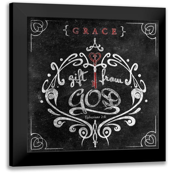 SD Graphics Studio 15x15 Black Modern Framed Museum Art Print Titled - Friends Love II